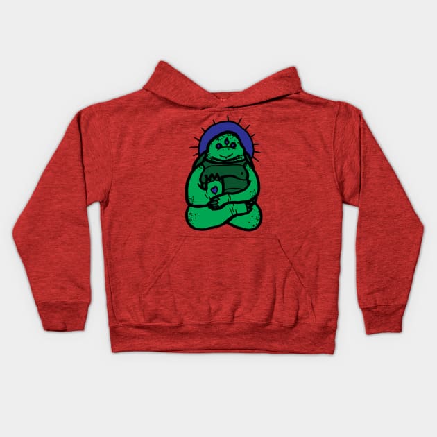 Spirit animal: turtle Kids Hoodie by jonah block